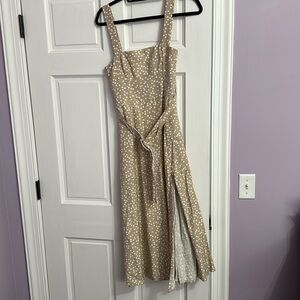 Tuscany Polka Dot Belted Midi Dress